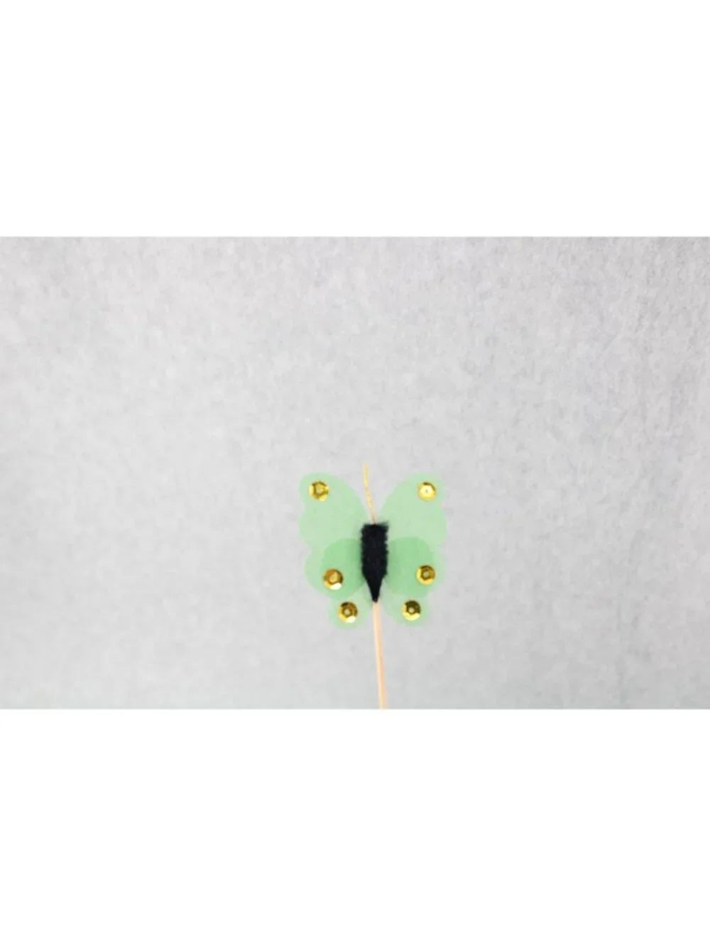 11 Green Butterfly Picks Pick Appetizer 94826 Vintage